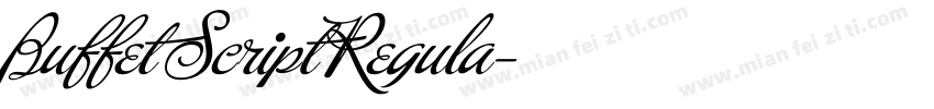 Buffet Script Regula字体转换